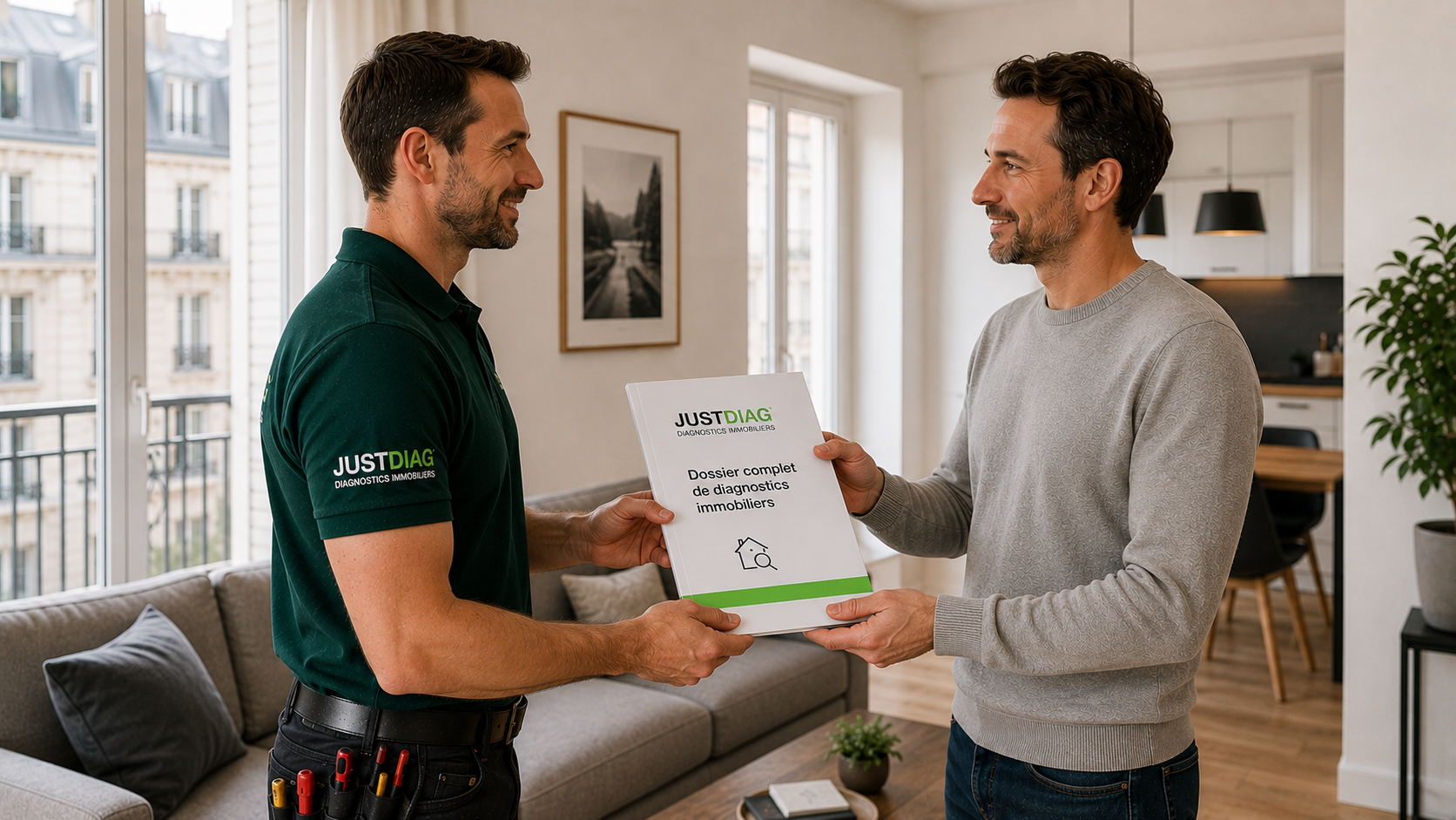 Dossier de diagnostics et DPE préparé avant la vente d’une maison à Romainville